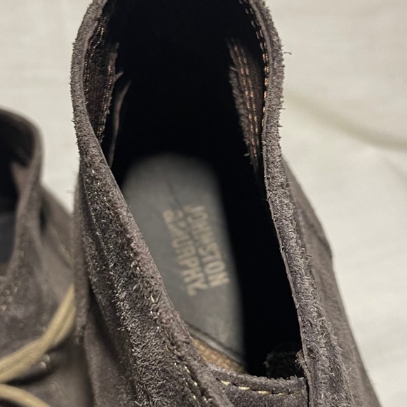 JOHNSTON & MURPHY WALLACE Grey/ Brown LEATHER CHUKKA DESERT BOOTS Men’s - Picture 6 of 6